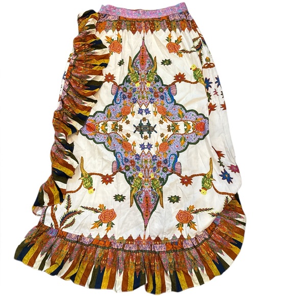 Cleobella Devansh Skirt in Kali Print  Boho Midi Skirt  Size Medium NWT - Picture 5 of 10